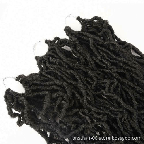 MYZYR Crochet Braids Synthetic Crochet Braids Ombre Braiding Hair Faux Locks Bohemian Faux Locs Curly ALL Colors >=60% 36 Inch